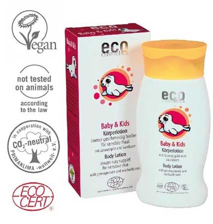 Eco Cosmetics Organik Sertifikalı Bebek Vücut Losyonu